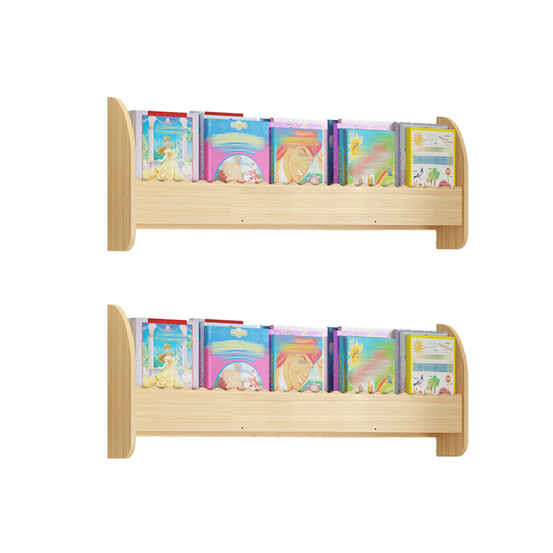 Contemporary Style Bookshelf Wall Mounted Horizontal Bookcase for Home Office