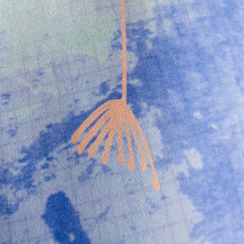Tapis graphique bleu clair Polyester tapis lavable simple pour la décoration intérieure