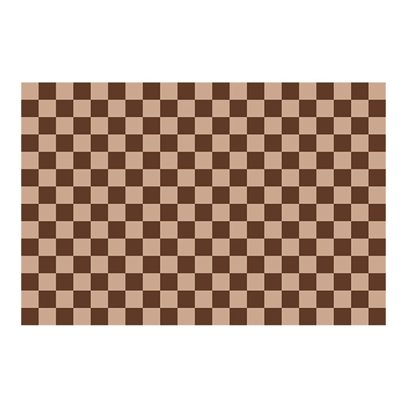 Lattice Rug Rectangle Synthetic Modern Washable Rug for Home Decor