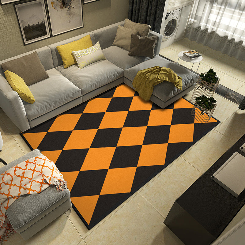 Modern Geometric Pattern Area Rug Carpet Stain Resistant Rug for Living Room