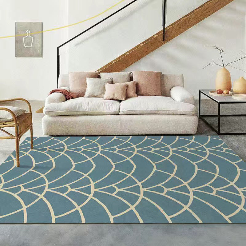 Modern Nordic Area Rug Carpet Stain Resistant Rug for Living Room