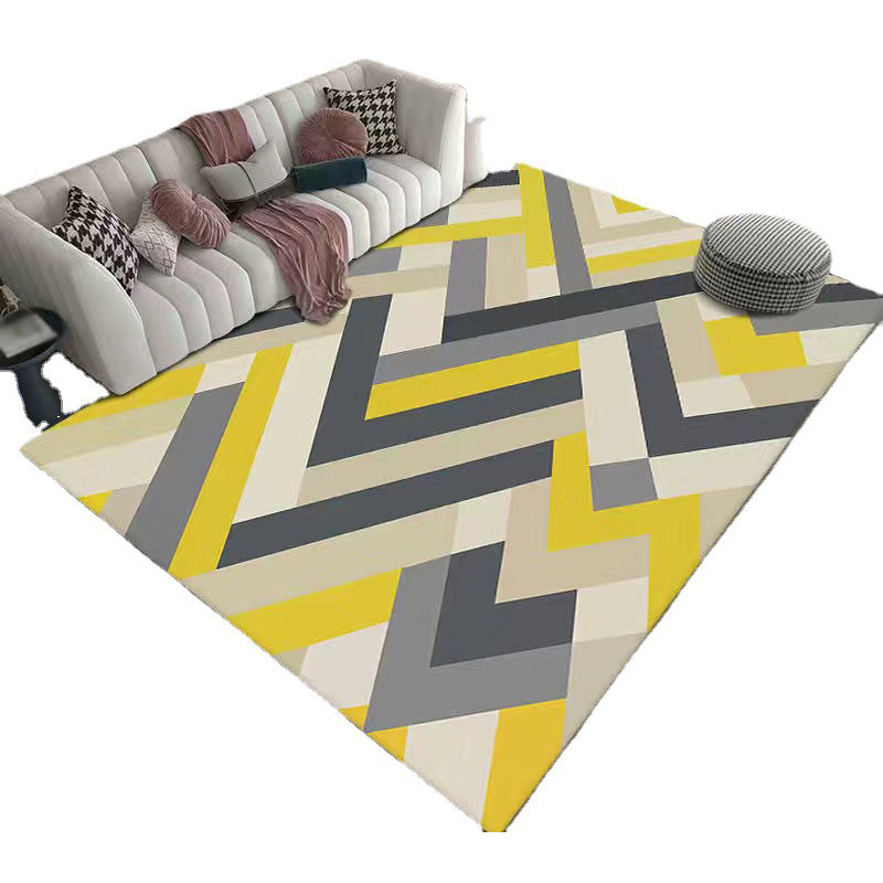 Modern Nordic Area Rug Carpet Stain Resistant Rug for Living Room