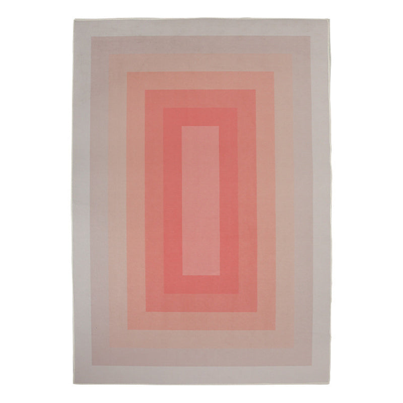 Macarone Couleur de couleurs de salon Bloc de couleur Bloc de tapis Polyester Area Washable Area