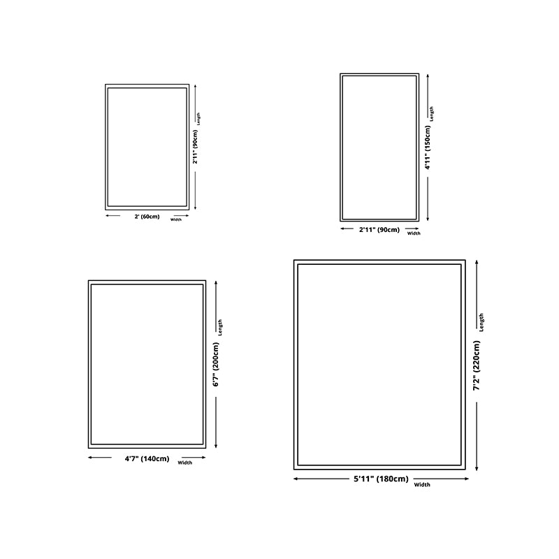 Argyle Bohemian Style Rug Rug Stain Resistant Rug for Home Decor