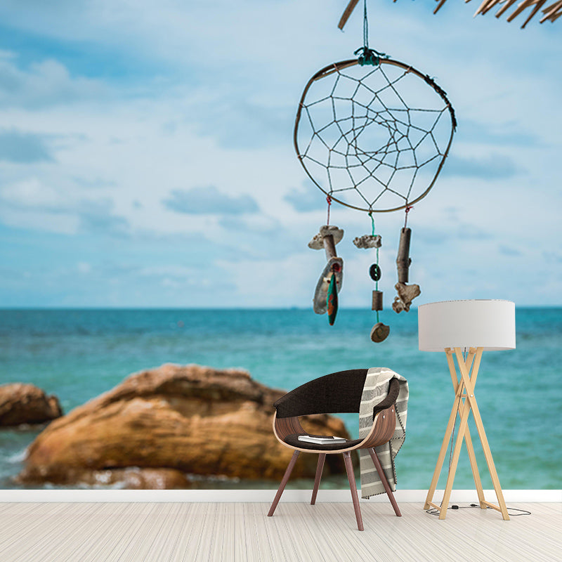 Photography Stain Resistant Wall Mural Wallpaper Dream Catcher Sitting Room Wall Mural
