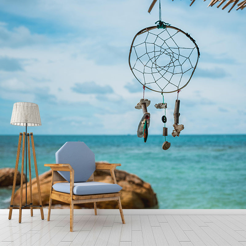 Photography Stain Resistant Wall Mural Wallpaper Dream Catcher Sitting Room Wall Mural