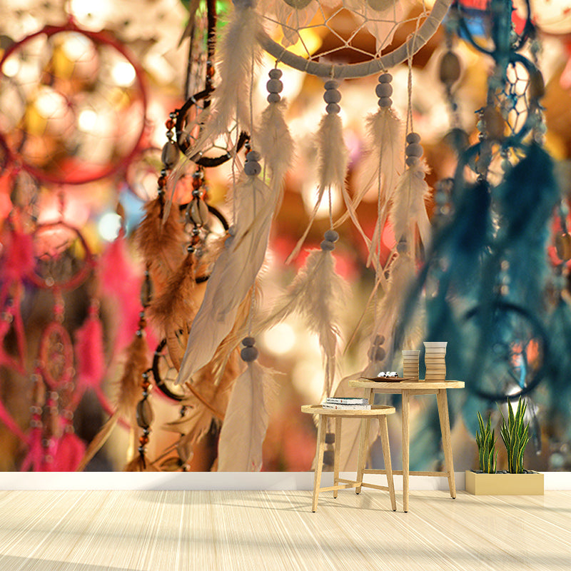 Photography Stain Resistant Wall Mural Wallpaper Dream Catcher Sitting Room Wall Mural