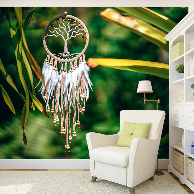 Photography Stain Resistant Wall Mural Wallpaper Dream Catcher Sitting Room Wall Mural
