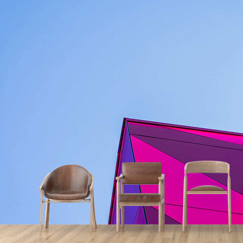 Environment Friendly Resistant Mural Wallpaper Geometry Elements Sleeping Room Wall Mural