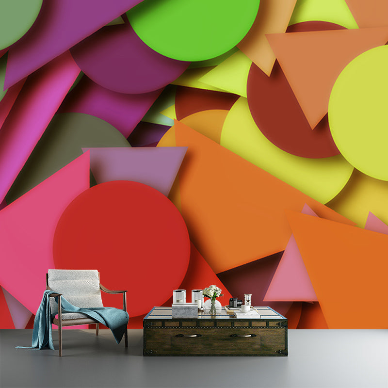 Decorative Photography Mural Wallpaper Geometry Indoor Wall Mural