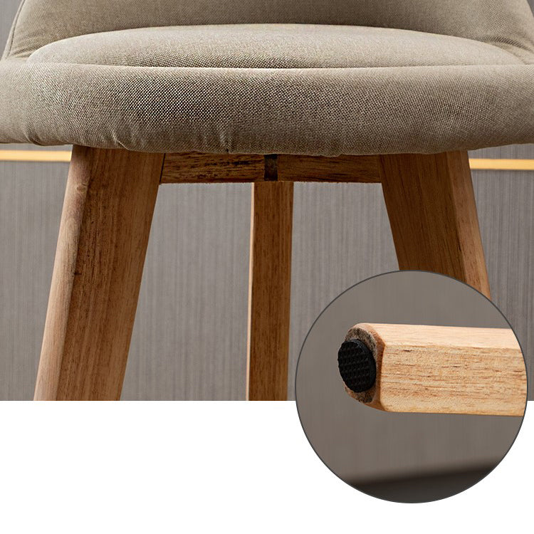 Contemporary Home Footrest Stool Matte Finish Upholstered Barstool