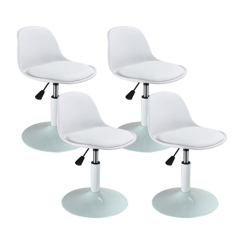 Industrial Upholstered Swivel Bar Stools Low Back Stools for Home