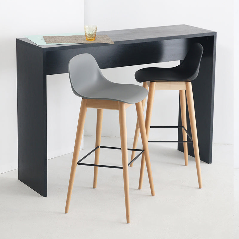 Scandinavian Style Bar-stool with Bucket Seat Counter Stool for Restaurant Bar