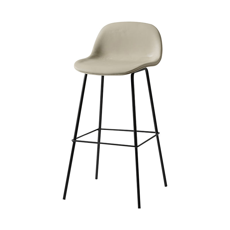 Scandinavian Style Bar-stool with Bucket Seat Counter Stool for Restaurant Bar