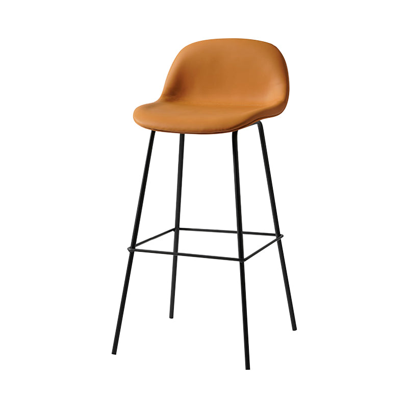 Scandinavian Style Bar-stool with Bucket Seat Counter Stool for Restaurant Bar