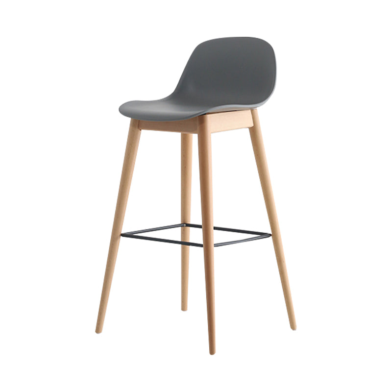 Scandinavian Style Bar-stool with Bucket Seat Counter Stool for Restaurant Bar