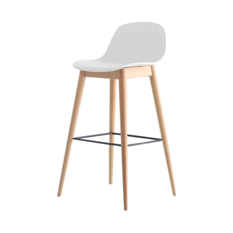 Scandinavian Style Bar-stool with Bucket Seat Counter Stool for Restaurant Bar