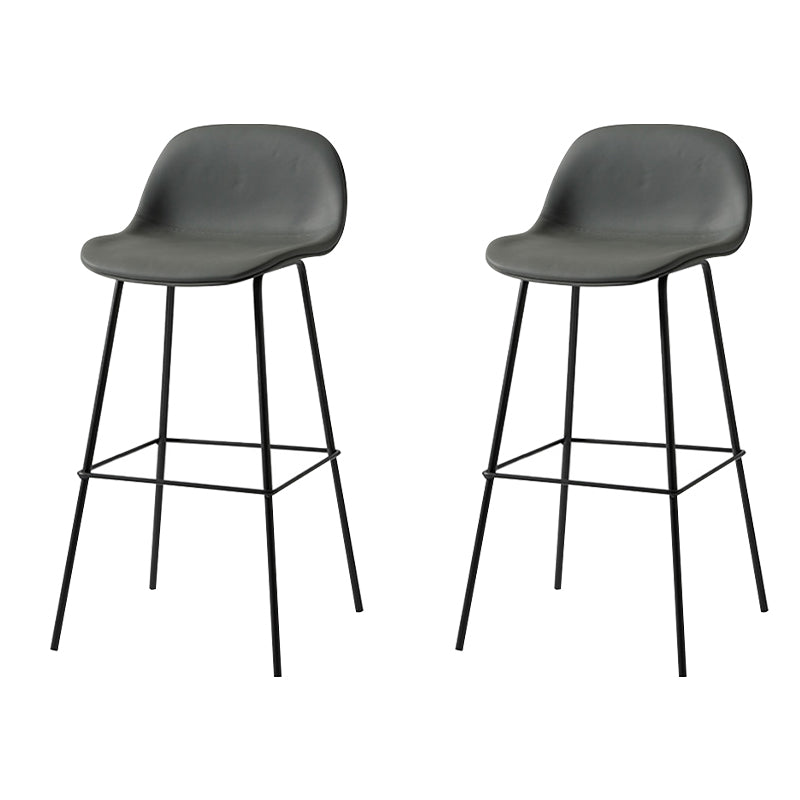 Scandinavian Style Bar-stool with Bucket Seat Counter Stool for Restaurant Bar