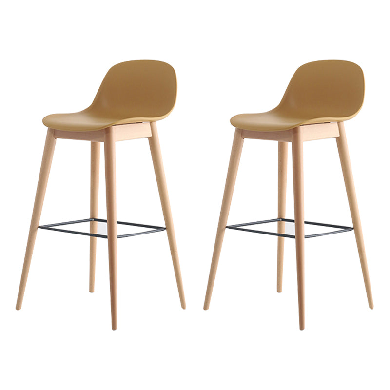 Scandinavian Style Bar-stool with Bucket Seat Counter Stool for Restaurant Bar
