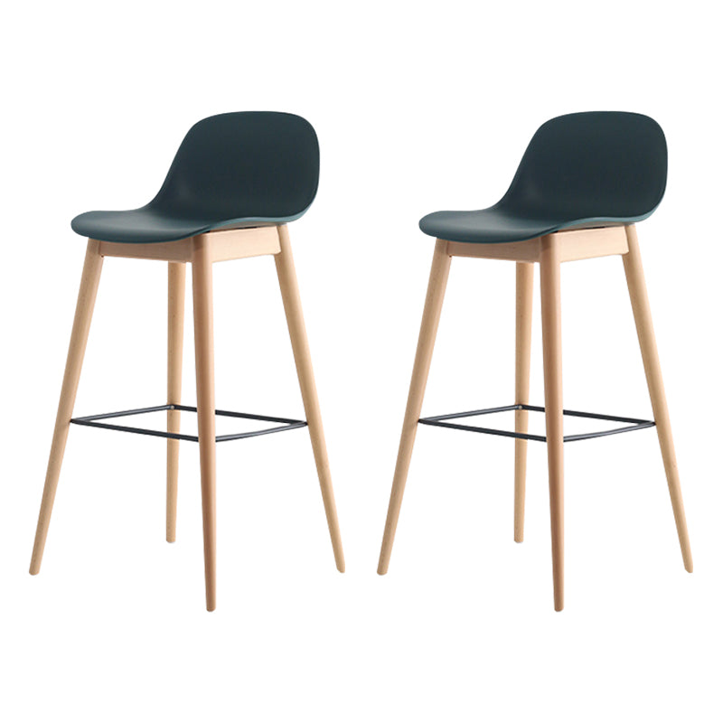 Scandinavian Style Bar-stool with Bucket Seat Counter Stool for Restaurant Bar