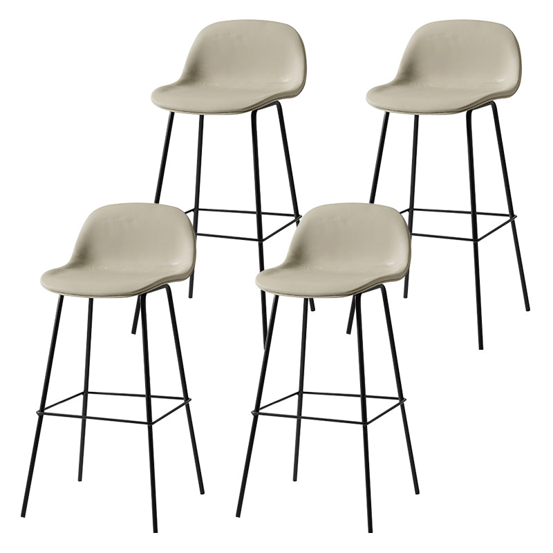 Scandinavian Style Bar-stool with Bucket Seat Counter Stool for Restaurant Bar