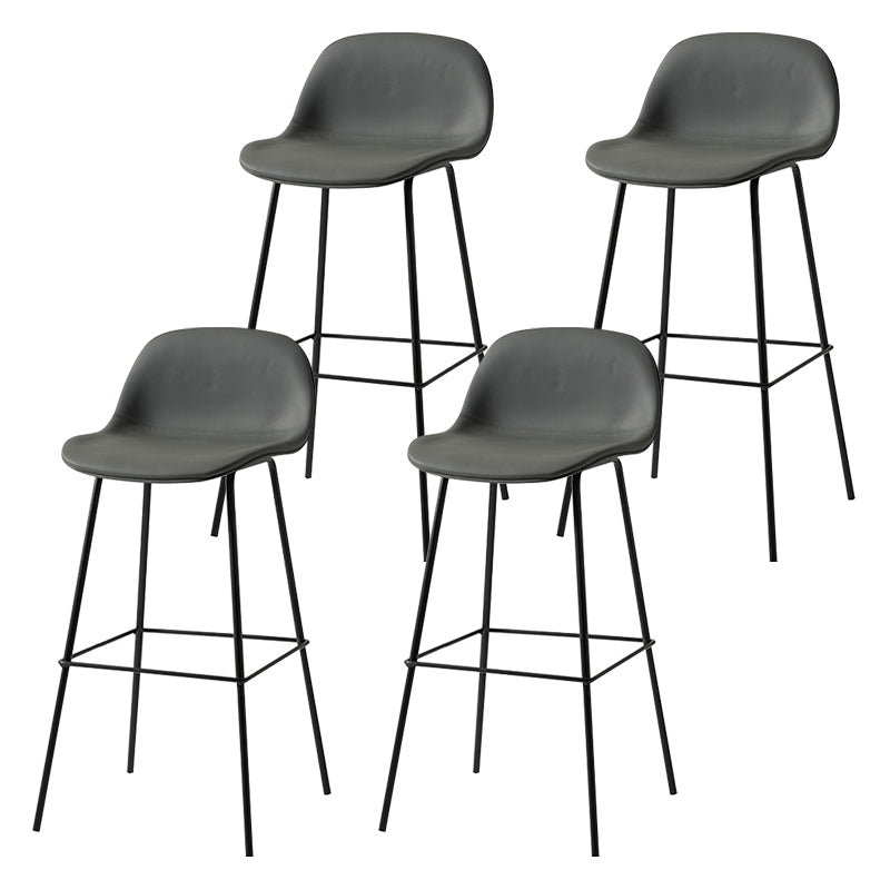 Scandinavian Style Bar-stool with Bucket Seat Counter Stool for Restaurant Bar