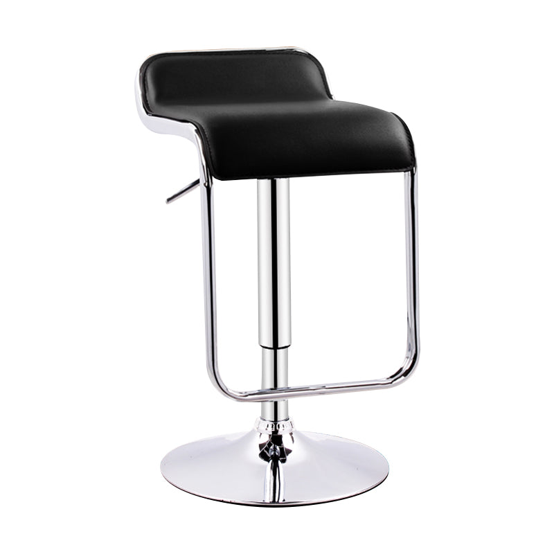 Modern Adjustable Backrest Counter Stool Steel Study Bar Stool with Cushion and Pedal