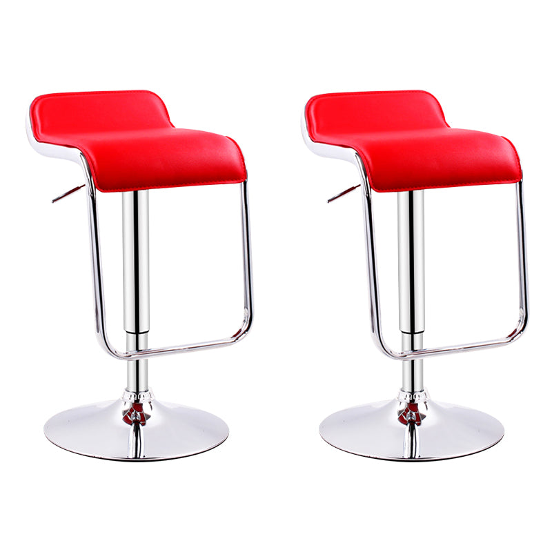 Modern Adjustable Backrest Counter Stool Steel Study Bar Stool with Cushion and Pedal