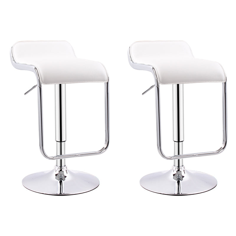 Modern Adjustable Backrest Counter Stool Steel Study Bar Stool with Cushion and Pedal