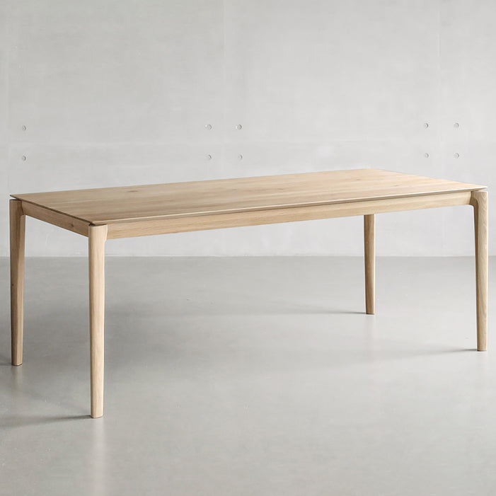 Modern Pine Solid Wood Table for Restaurant Rectangle Dining Table with 4 Legs