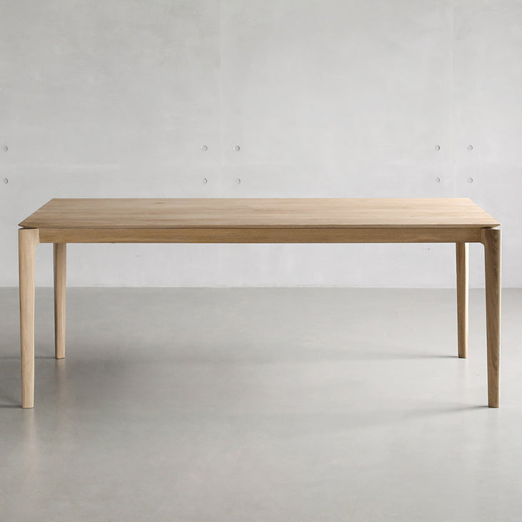 Modern Pine Solid Wood Table for Restaurant Rectangle Dining Table with 4 Legs