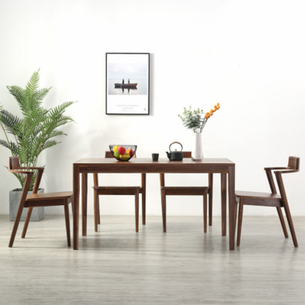 Contemporary Style Dining Table Rectangle 4 Legs Furniture for Dining Room Home