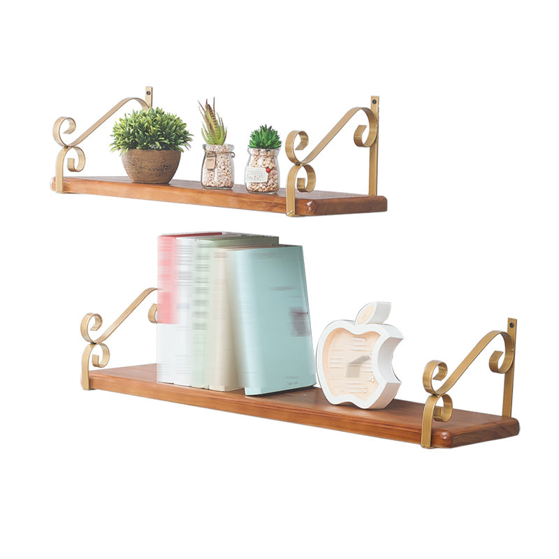 Modern Style Wooden Bookshelf Wall Mounted Shelf Bookcase for Home