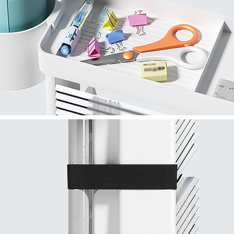 Libreria a 5 scaffali per la scala in plastica contemporanea scaffale di libri