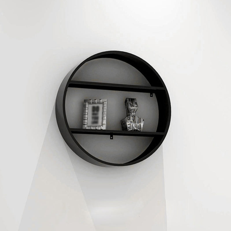 Black Industrial Wall Mounted Bookshelf Iron Bookshelf for Living Room