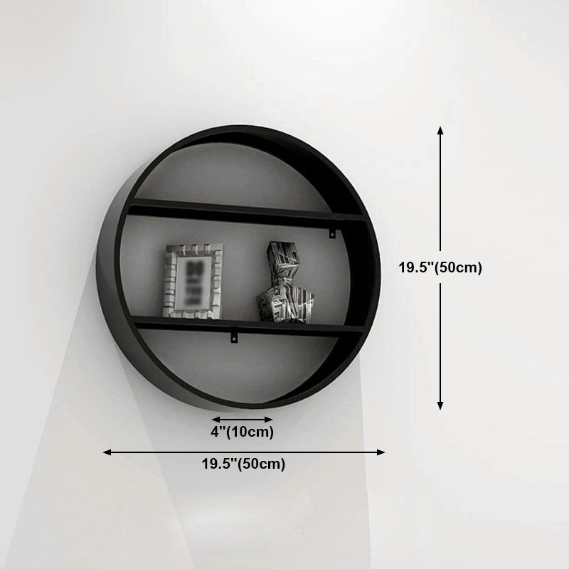 Black Industrial Wall Mounted Bookshelf Iron Bookshelf for Living Room