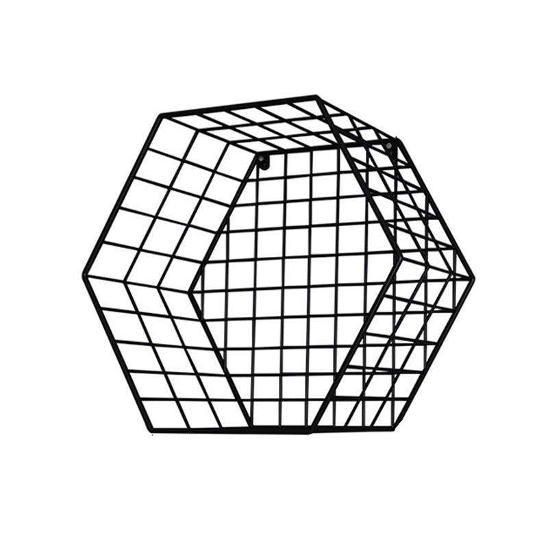 Modern Floating Bookcase Metal Closed Back Wall Mounted Bookshelf