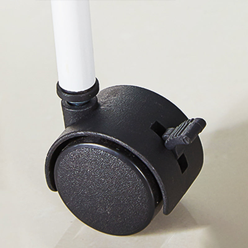 Contemporary Style Metal Geometric Bookcase Open Back Bookcase with Wheels