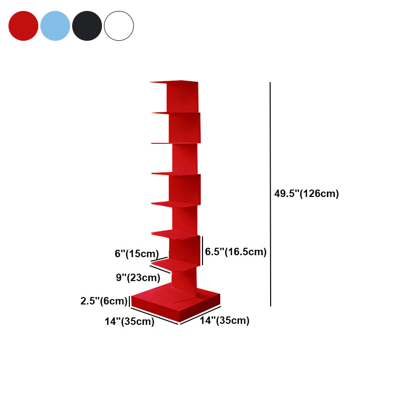 Moderner Stil vertikaler Bücherregal Edelstahl geschlossenes Rückenregal Bücherregal