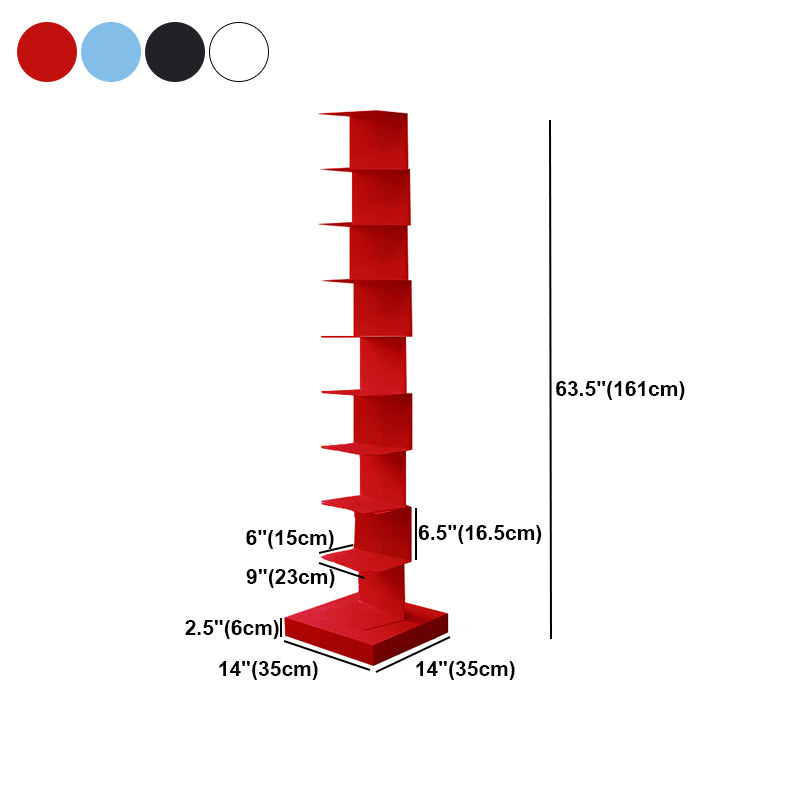Moderner Stil vertikaler Bücherregal Edelstahl geschlossenes Rückenregal Bücherregal