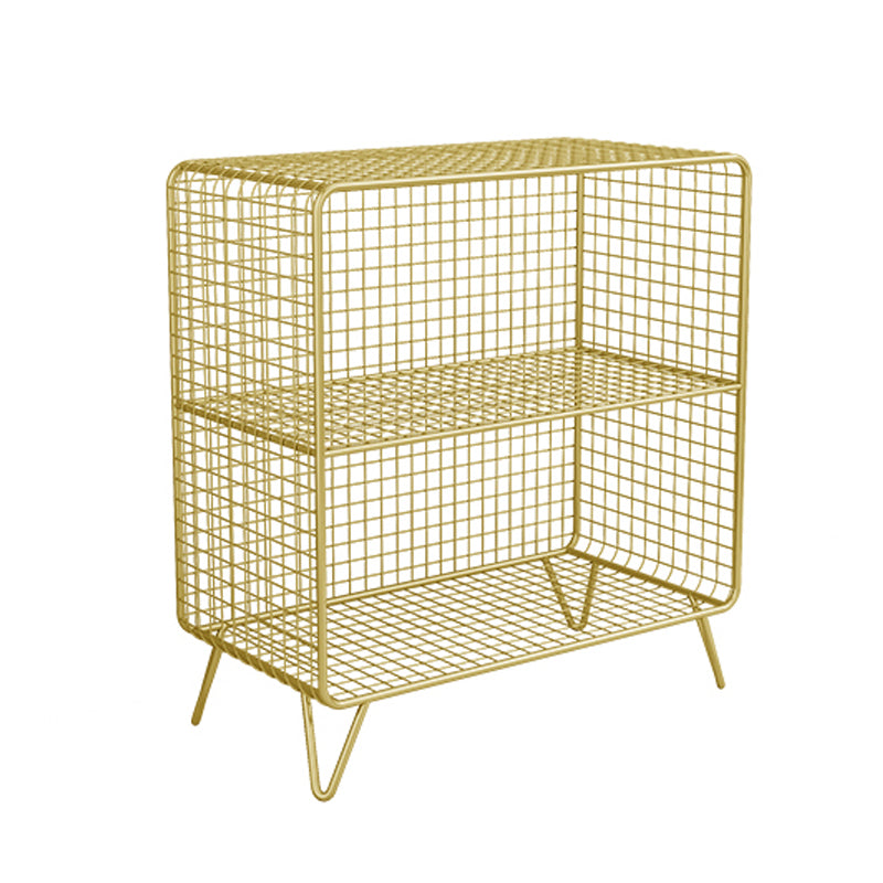 Moderner Metal -Bücherregal mit Metal -Bücherregal für Zuhause und Büro geschlossen