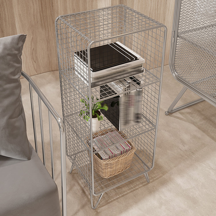 Moderner Metal -Bücherregal mit Metal -Bücherregal für Zuhause und Büro geschlossen