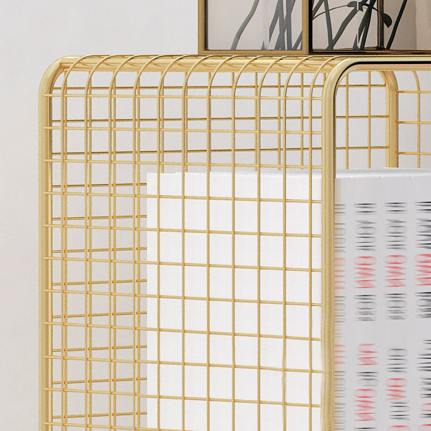 Moderner Metal -Bücherregal mit Metal -Bücherregal für Zuhause und Büro geschlossen