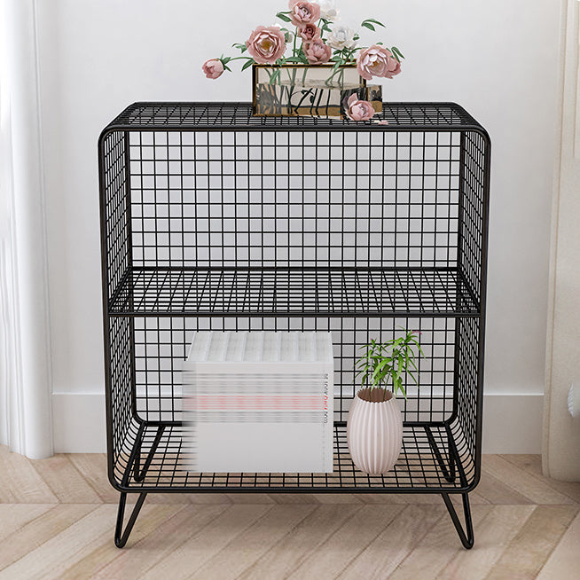 Moderner Metal -Bücherregal mit Metal -Bücherregal für Zuhause und Büro geschlossen