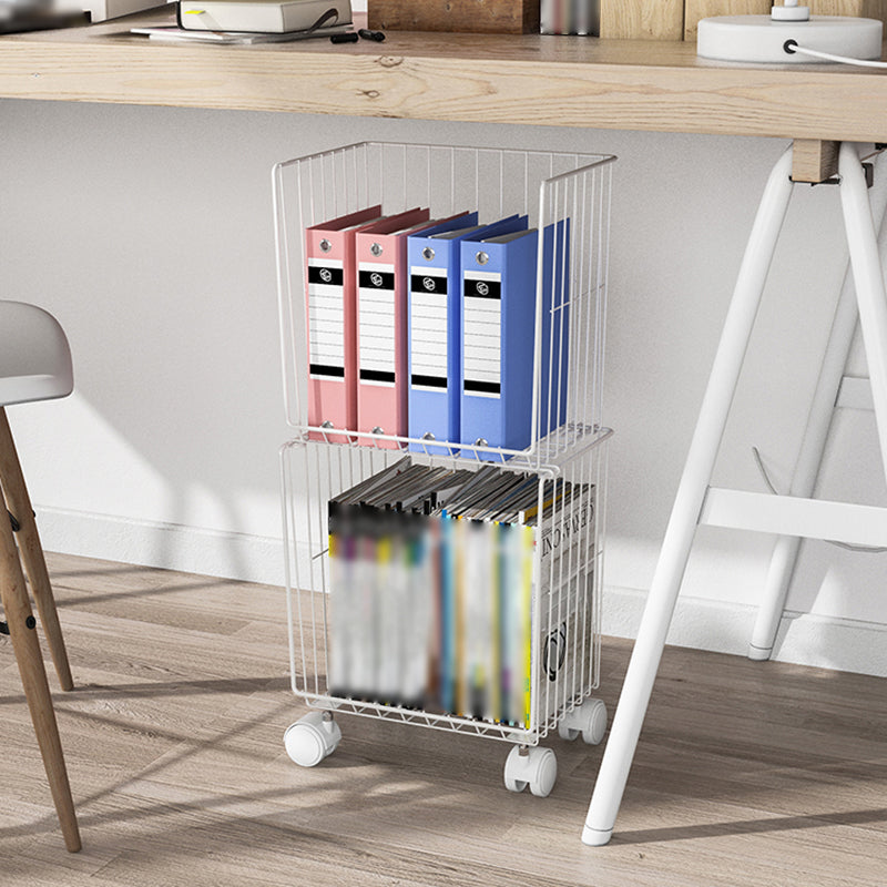 Zeitgenössischer Stil Metal Geometrisches Bücherregal geschlossen Back Bücherregal