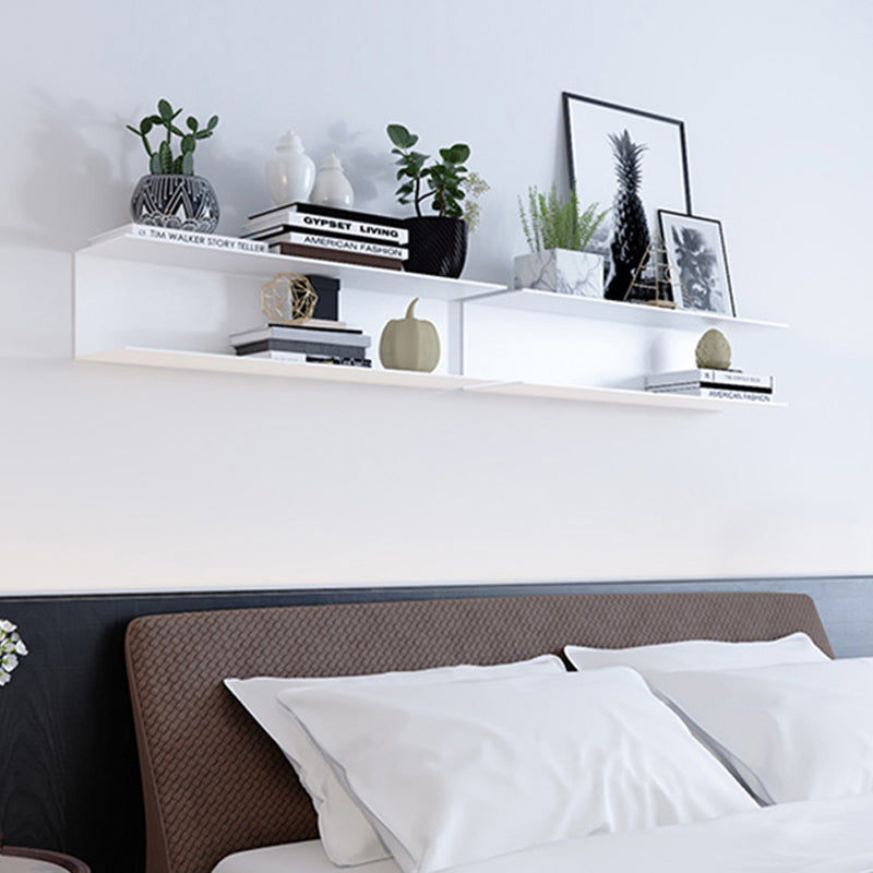 Wall Mounted Industrial Bookshelf Iron Frame and Shelf for Living Room