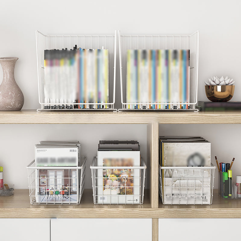 Zeitgenössischer Stil Geometrisches Bücherregal Metal Closed Back Bücherregal