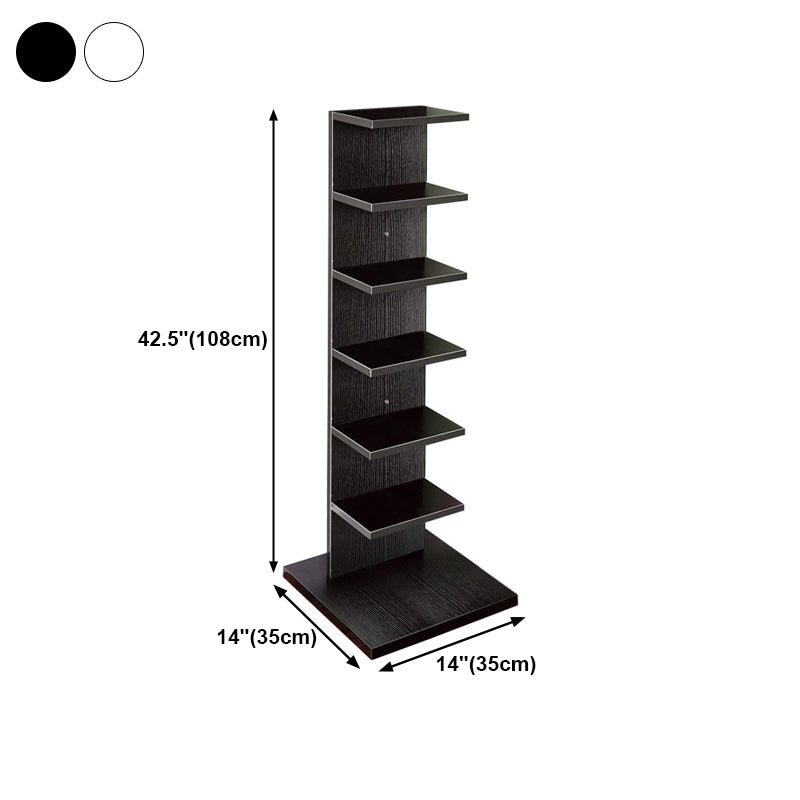 Unsichtbares Bücherregal zeitgenössischer Stil Open Back -Bücherregal für Heimbüro