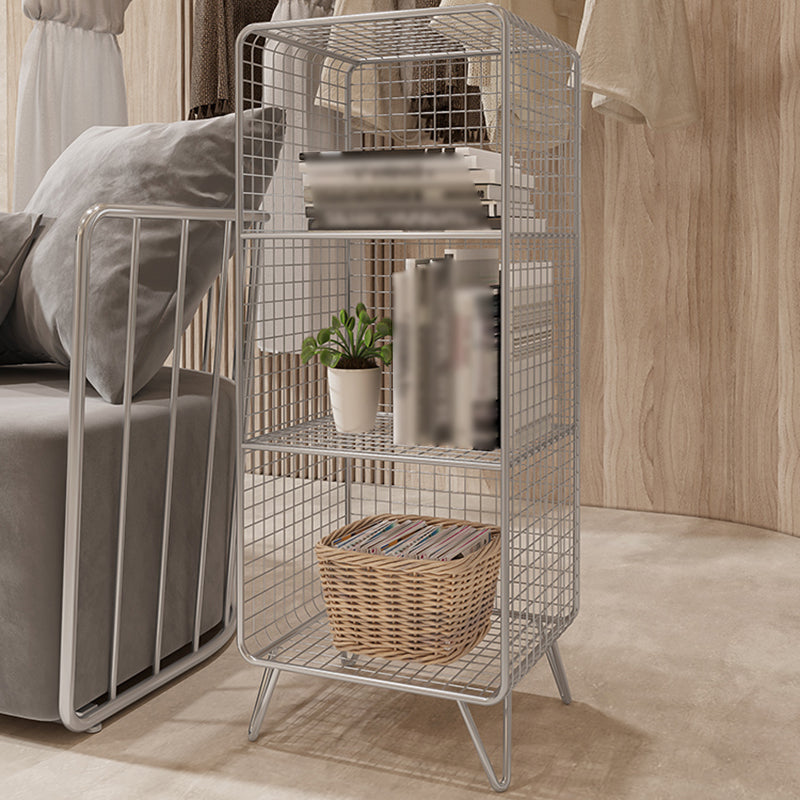 Industrial Standard Bookcase Contemporary Metal Closed Back Bookcase