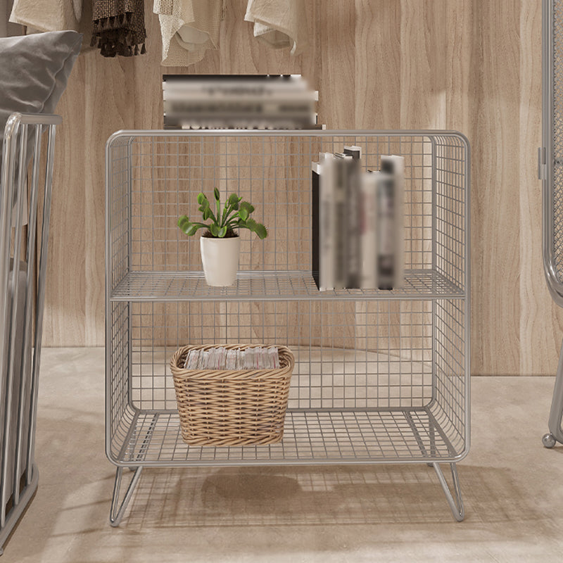 Industrial Standard Bookcase Contemporary Metal Closed Back Bookcase